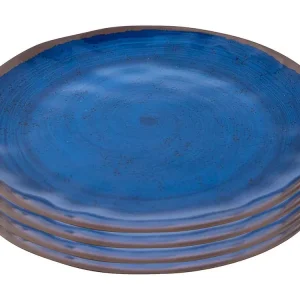Ausverkauf Bo-Camp Halo Set von 4 Melamin Essteller - Blue
