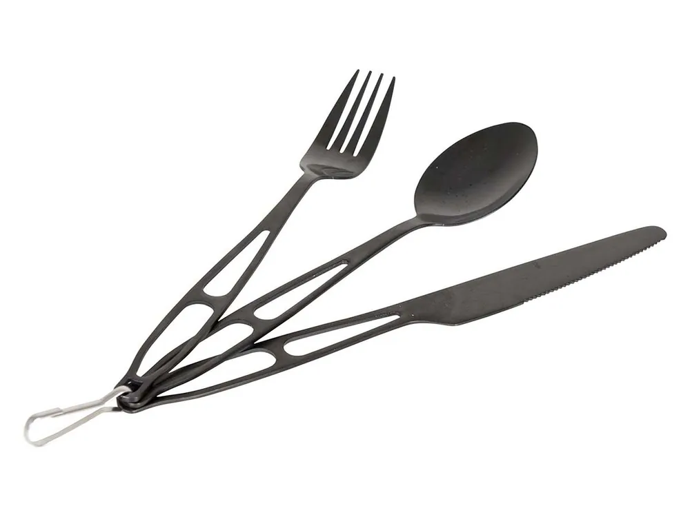 Bo-Camp 3-teiliges Outdoor-Besteckset mit Etui Letzte Chance