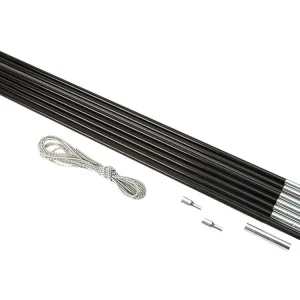 Bo-Camp 7,9 mm Fiberglas-Bogenstangen-Ersatzset - Black Aktuell