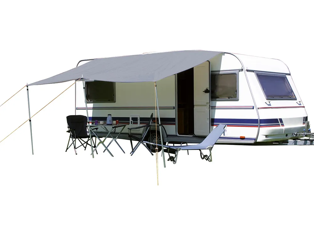 Eurotrail 200 x 240 cm Grey Universel Wohnwagen Sonnendach Ausverkauf