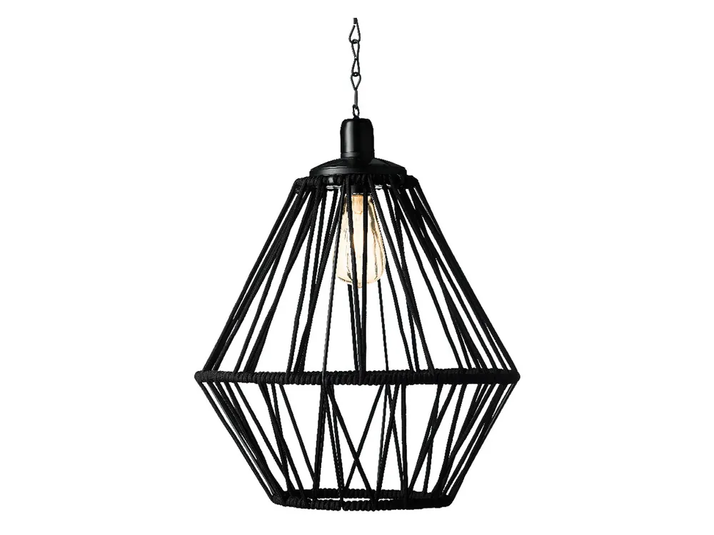 Aktuell Lumineo Black Seil Solar-Hängelampe