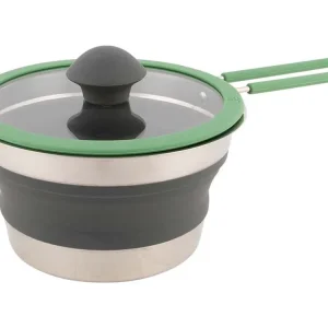 Zertifiziert Bo-Camp 1,3-Liter Faltbar Silikon Stielpfanne