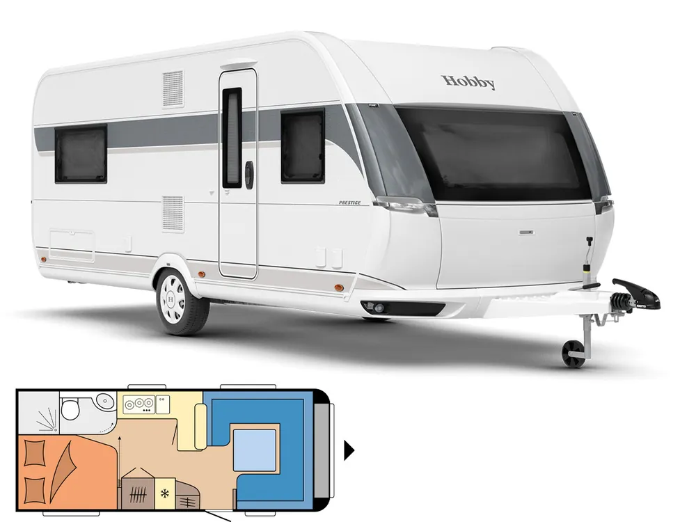 Hobby Prestige 560 FC 2024 Wohnwagen Schnäppchen