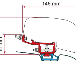 Fiamma F40Van Adapter VW T5 / T6 mit C-Schiene Rabatt