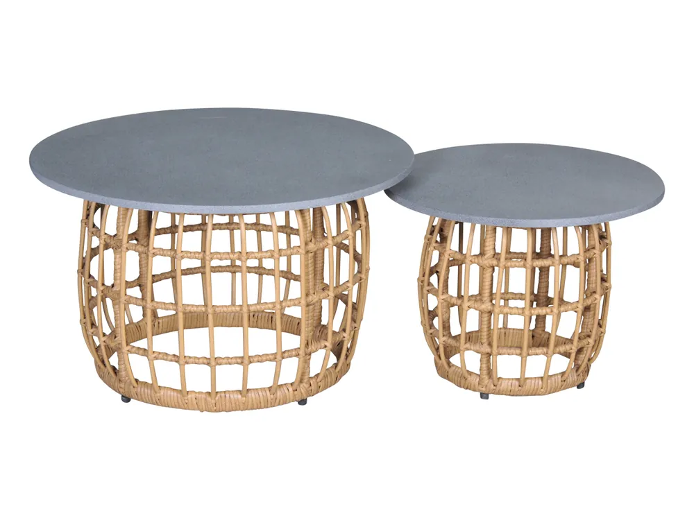Outdoor Feelings Fontana 2-er Set Beistelltische Mega-Angebot