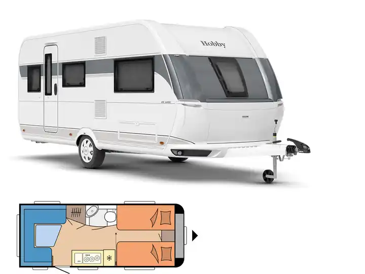 Bestpreis Hobby De Luxe 495 UL Wohnwagen