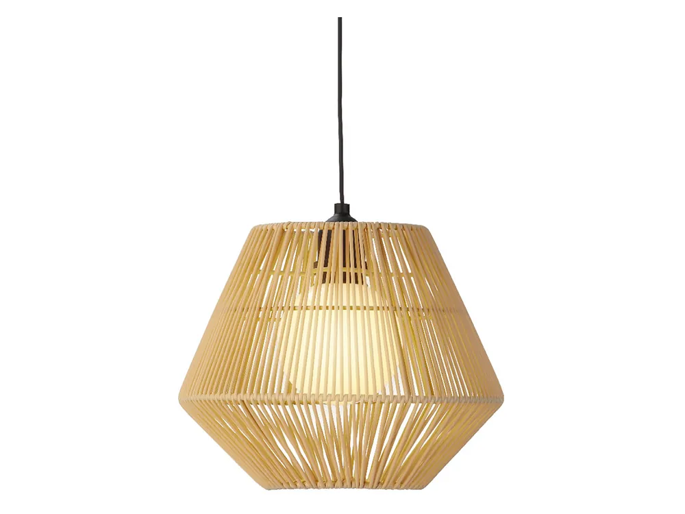 Lumineo Natural Rattan Solar-Hängeleuchte Mega-Angebot