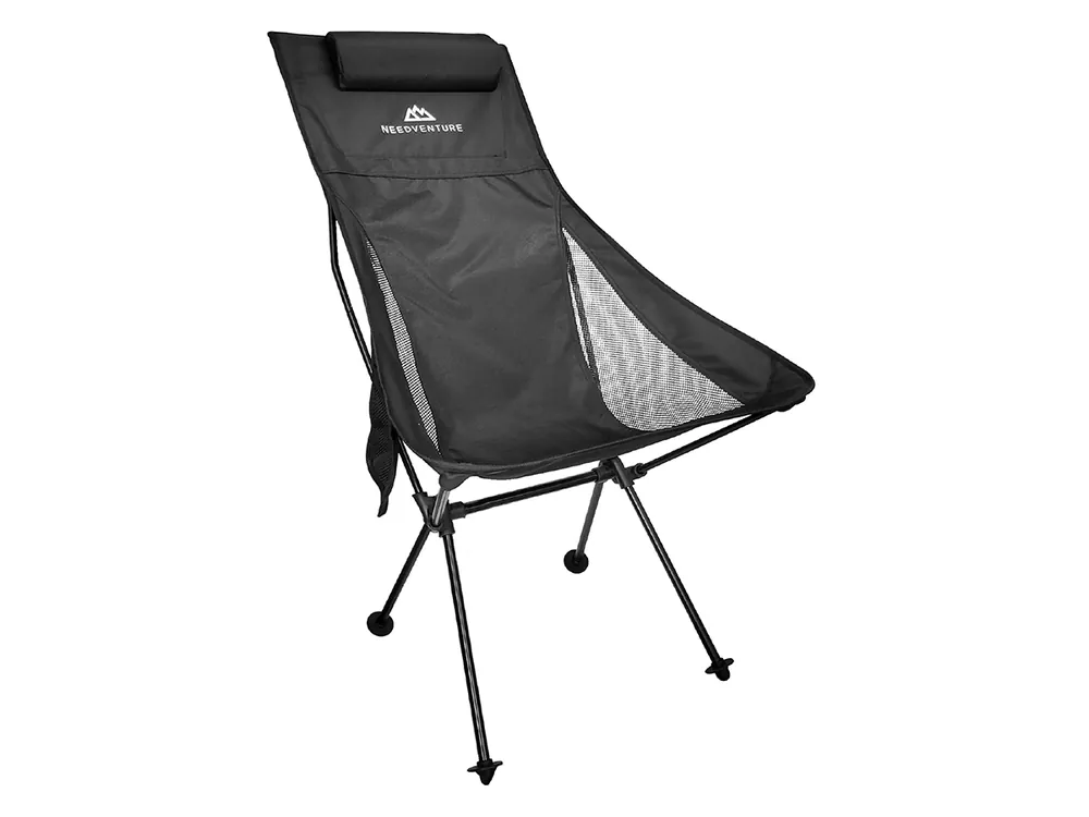 Zertifiziert needventure® Campingstuhl mit hoher Nackenstütze