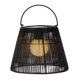 Lumineo Black Rattan Solar Laterne Jetzt Kaufen