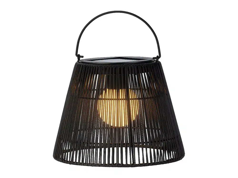 Lumineo Black Rattan Solar Laterne Jetzt Kaufen