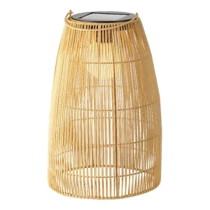 Lumineo Natural Rattan Steady Solar Laterne Neu
