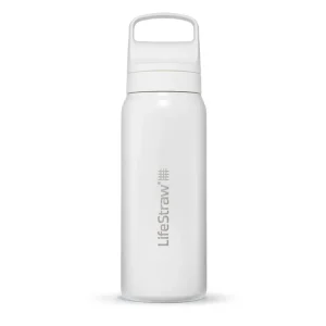 LifeStraw Go 2.0 1L weiße isolierte Wasserfilterflasche Neu Im Sortiment