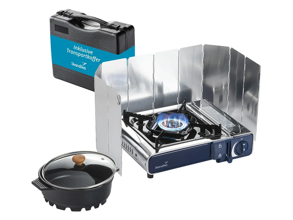 Top-Angebot Skandika Brann 1-flammig Gaskocher Set