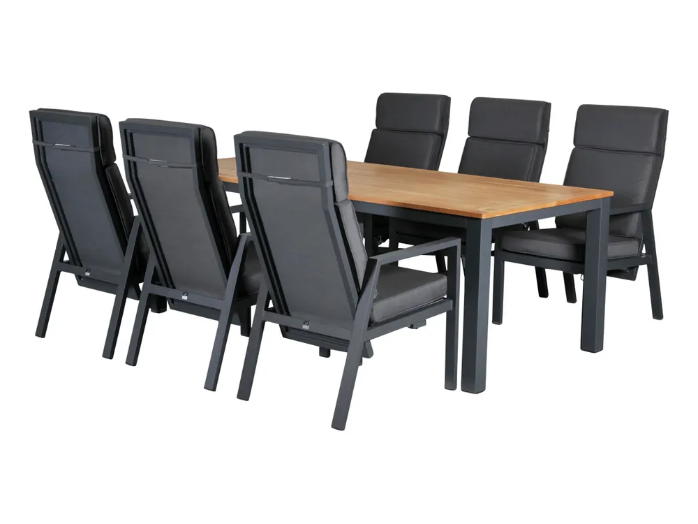 Preisreduziert Outdoor Feelings Palais verstellbares dining Gartenset - Anthrazit