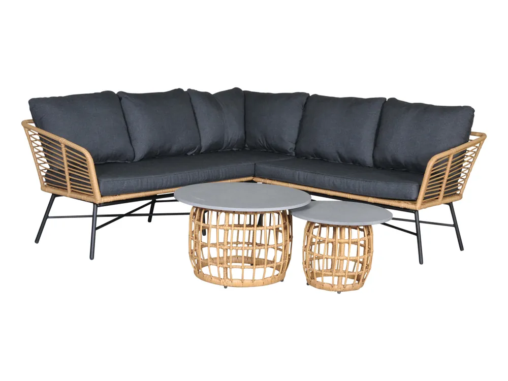 Geprüft Outdoor Feelings Fontana komplettes Eck-Loungeset