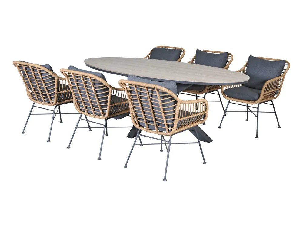 Aktuell Outdoor Feelings Daisy Edson 220 light teak Diningset