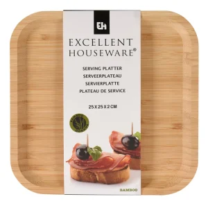 Direktkauf Excellent Houseware Bambus Servierplatte