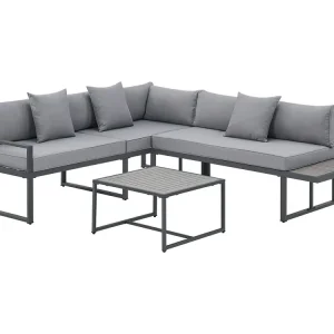 Preisknaller Juskys St. Tropez 4 Personen Lounge-Set - Anthracite