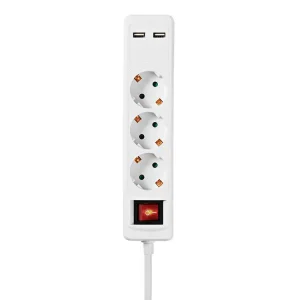 Nedis EXSO315UFSWT 3-fach Steckdose mit USB - 1,5 Meter Bestseller