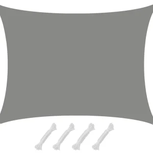 AMANKA 1,5x2m graues Polyester wasserdichtes Schattennetz Ausverkauf