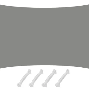AMANKA 1x2m graues Polyester wasserdichtes Schattennetz Heißes Angebot
