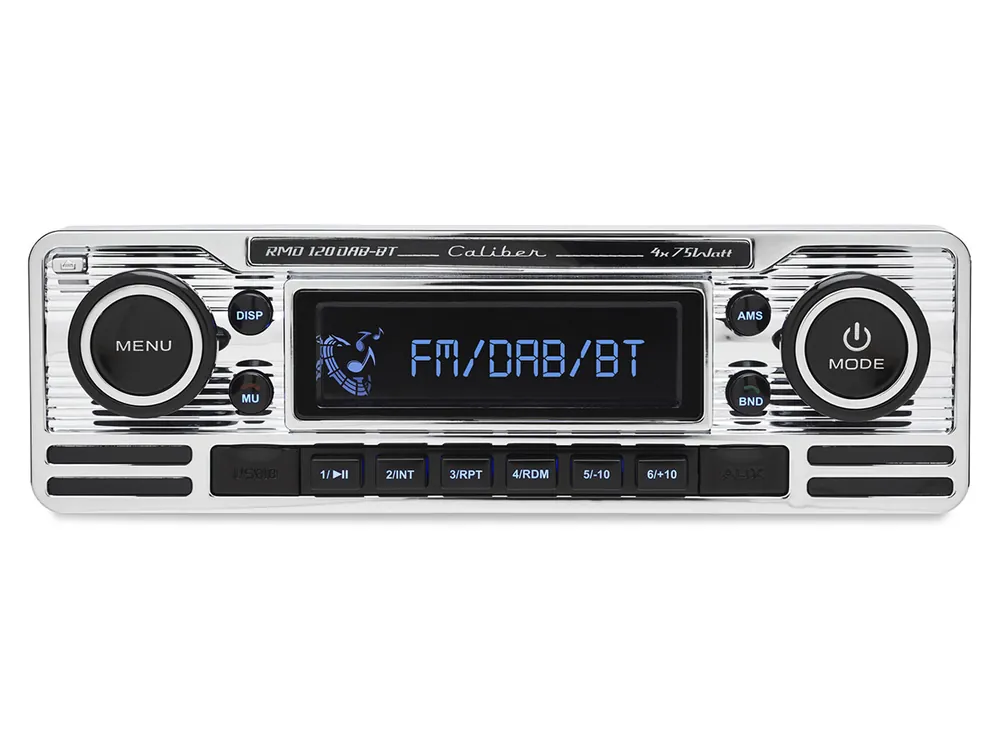 Caliber RMD120DAB-BT Retro look Chrome DAB+ Autoradio Bestseller