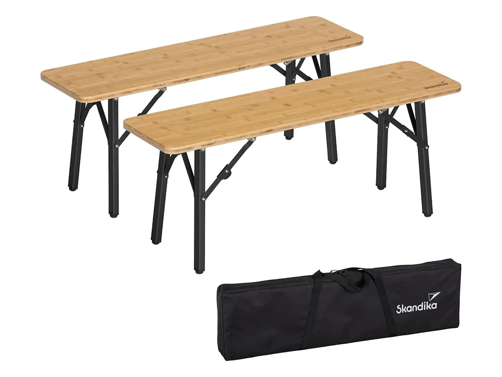 Expressversand Skandika Tobro Bambus Sitzbank - Set von 2