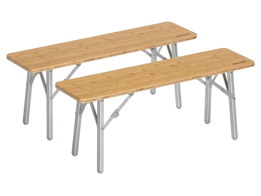 Skandika Tolja Bambus Sitzbank - Set von 2 Neue Kollektion