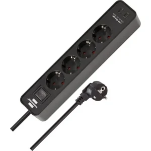 Brennenstuhl Ecolor Steckdosenleiste mit 2 USB-C Ladesteckdosen - Black Direkt Vom Hersteller