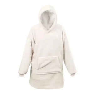Zertifiziert Unique Living Oversized Hoodie - Dove White