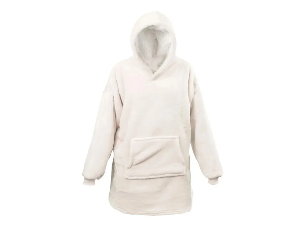 Zertifiziert Unique Living Oversized Hoodie - Dove White