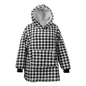 Highlight Unique Living Oversized Hoodie - Black White
