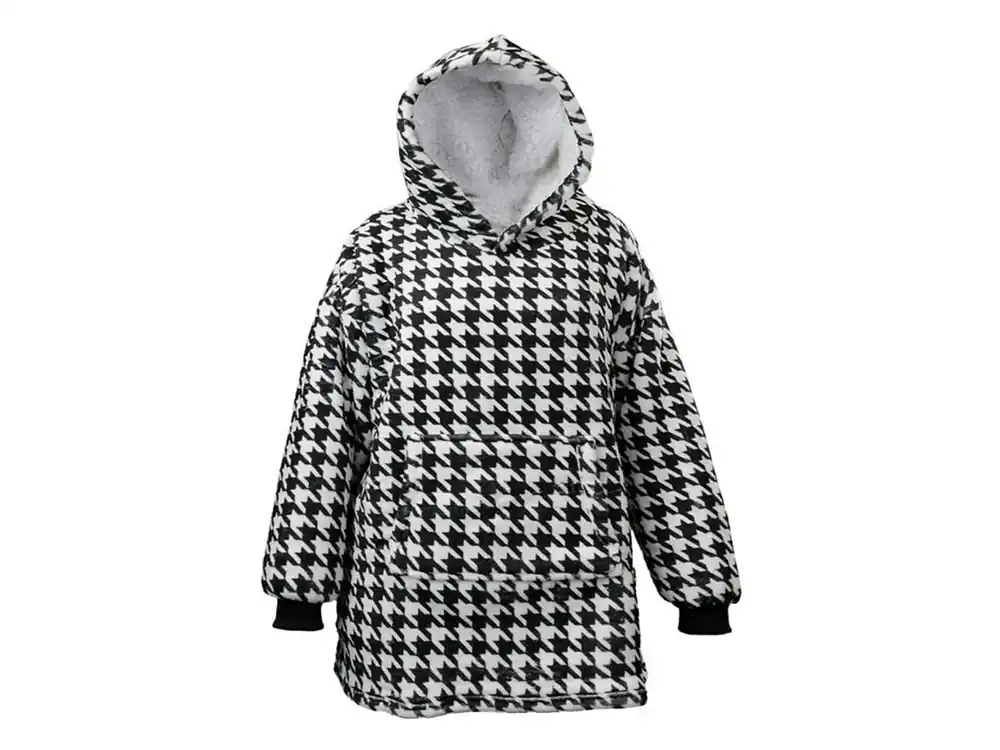 Highlight Unique Living Oversized Hoodie - Black White
