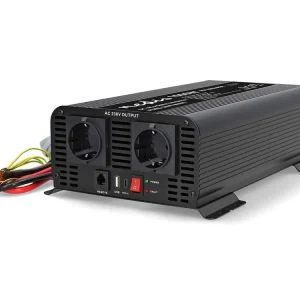Wochenendangebot Nedis PIP100024FBK reine Sinus-Wellen Power Inverter