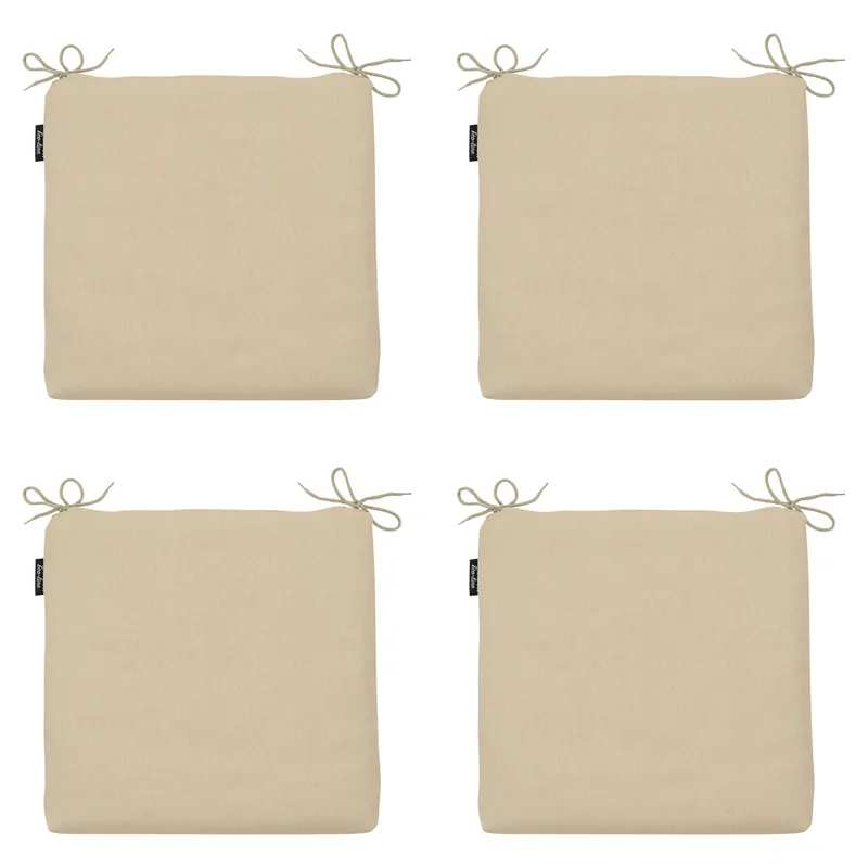 Versand Am Gleichen Tag Madison Beige Canvas Eco+ Sitzkissen - 4er-Set