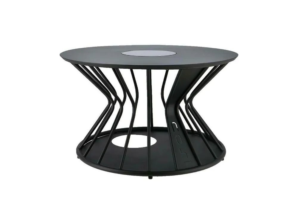 Super-Preis Cosi Fires Cosilumia Ø 70 cm beleuchteter Loungetisch - Black