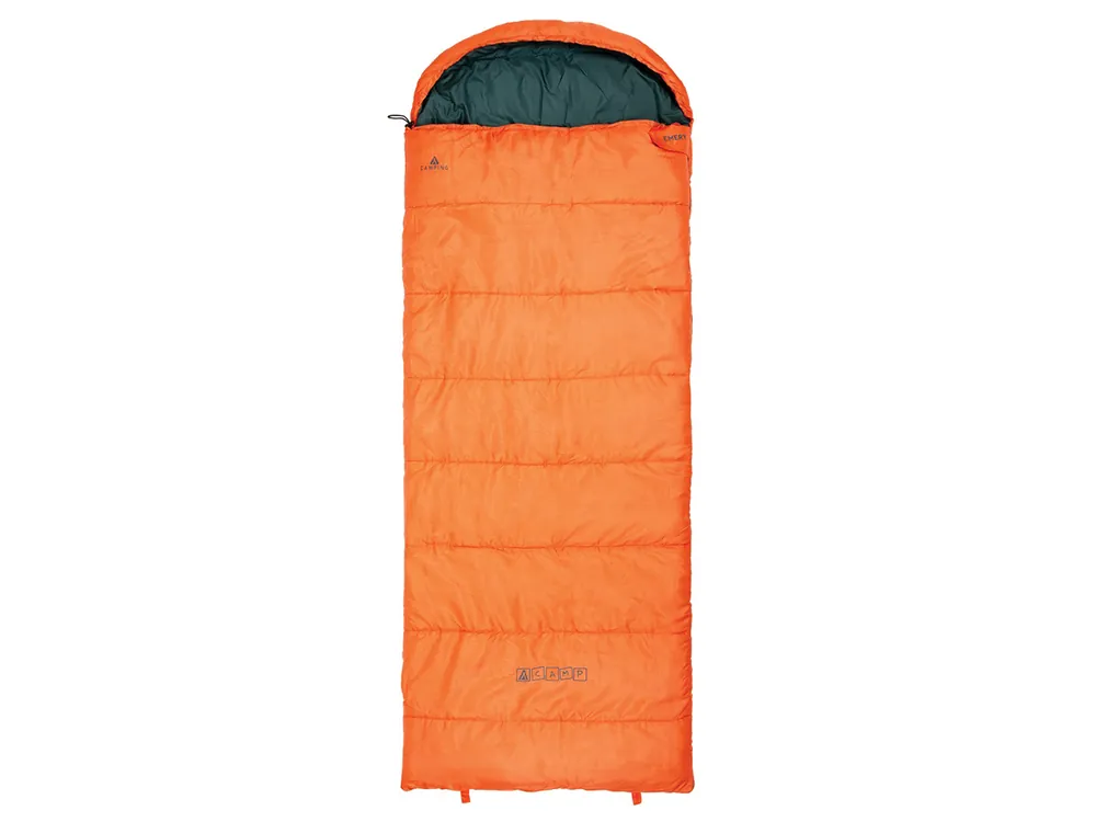 Neue Ware ACAMP Emery 220 x 85 cm Schlafsack mit Kapuze - Orange