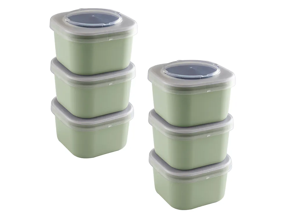 Sichere Zahlung Sunware Sigma home Food to go Set von 6 Lunchboxen - Green