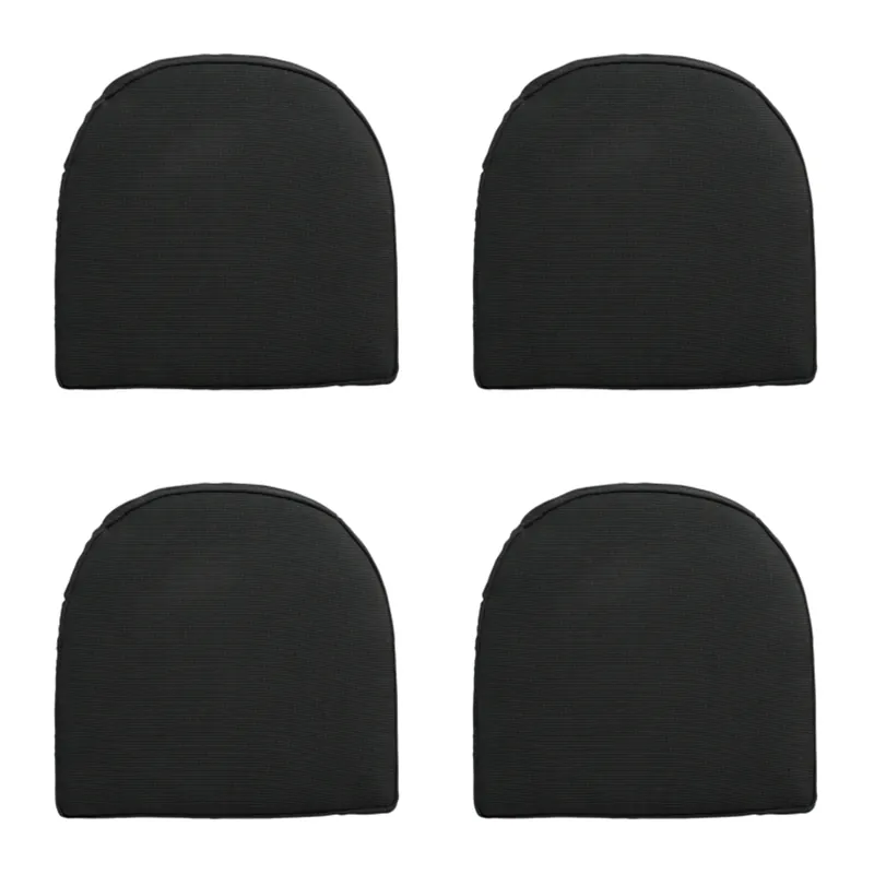 Madison Rib schwarz Sitzkissen York - 4er Set Solange Der Vorrat Reicht