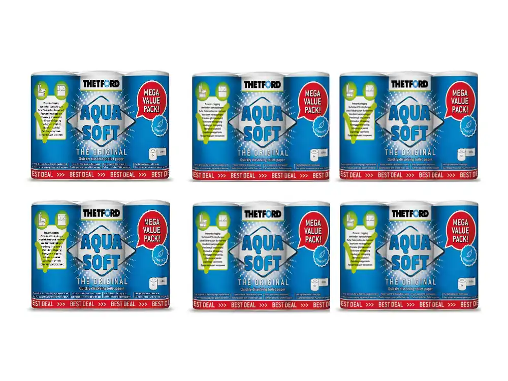 Angebot Thetford Aqua Soft Promo sixpack Toilettenpapier - 6er-Set