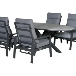 Neuheit Outdoor Feelings Nice Edson 220 Diningset - Grey Teak