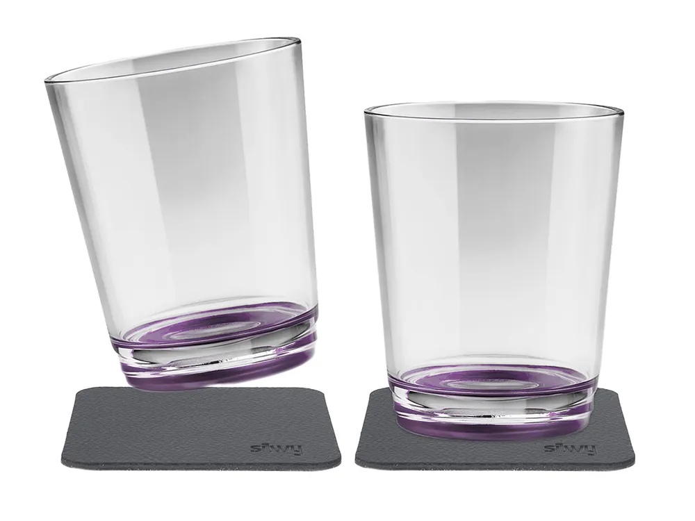 Silwy Set von 2 Magnet-Trinkbecher - Berry Finale Aktion