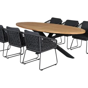 Aktuell Outdoor Feelings Kentucky Cleveland 240 Diningset - Lava Grey