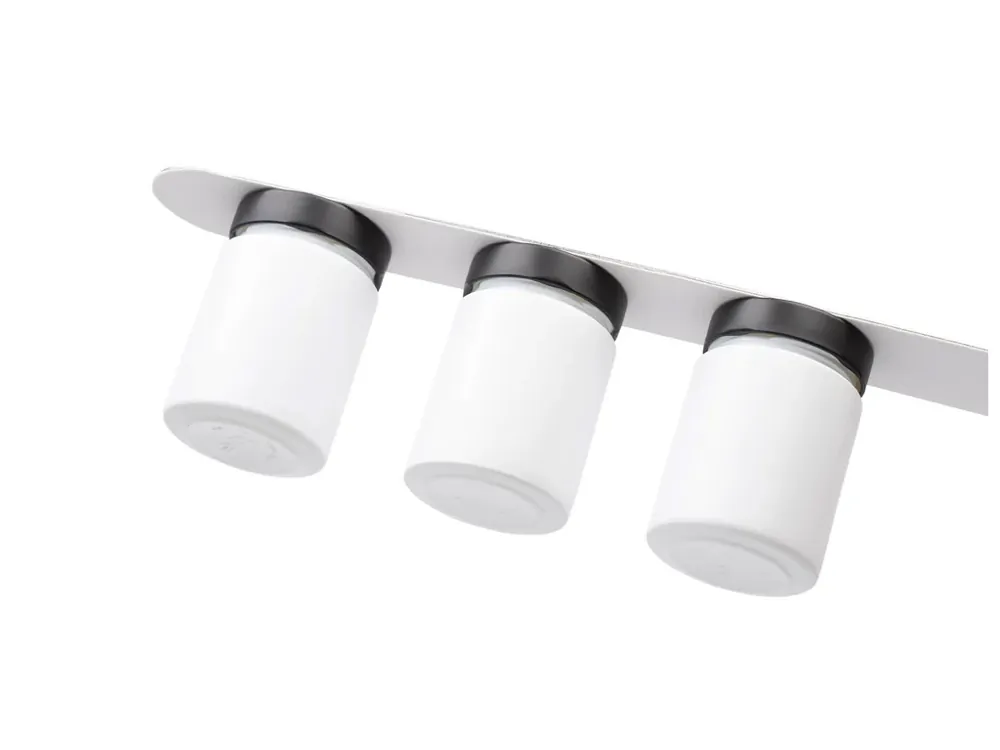 Direkt Vom Hersteller Silwy 3 weiße Magnet-Feinkostgläser mit weißem Leiste - 192 ml