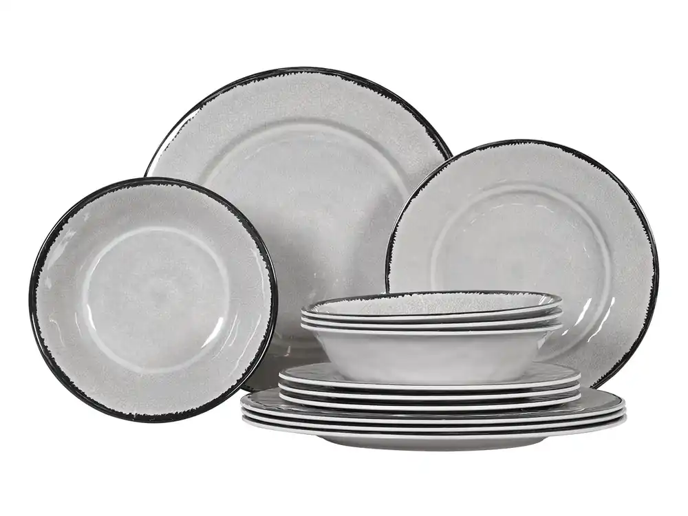 Top-Angebot Obelink Premium Stone Geschirrset - 12-teilig
