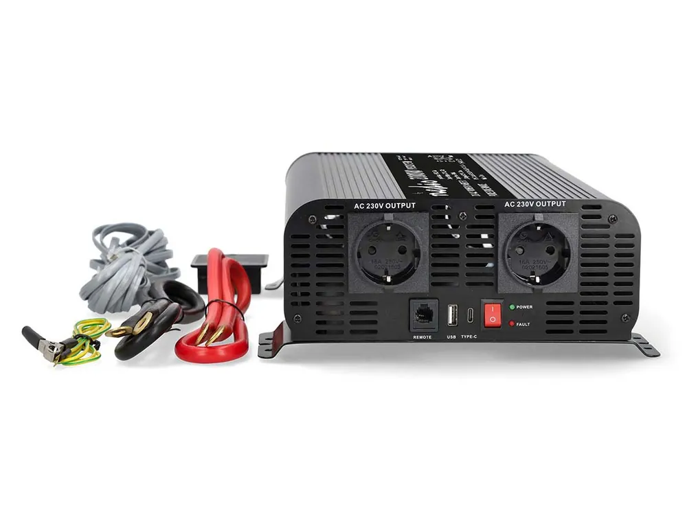 Kracherpreis Nedis PIP200012FBK reine Sinus-Wellen Power Inverter