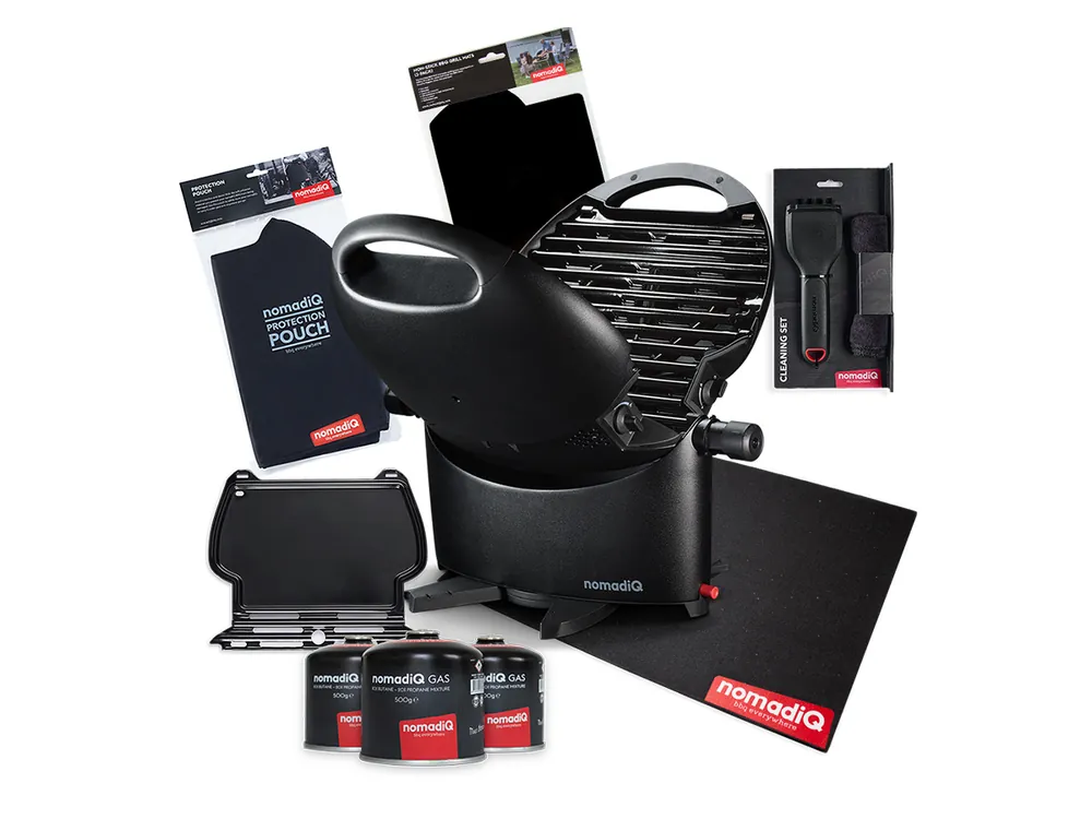NomadiQ BOATING tragbares Grill-Set - Black Direktkauf