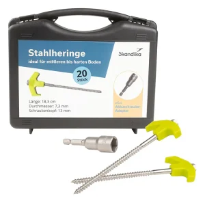 Bestseller Skandika 20er Set Schraubheringe - Stahl