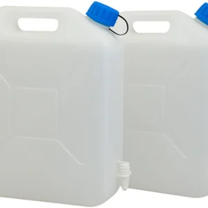 Sofort Bestellen HEM 20 Liter Wasserkanister mit Hahn - Set von 2