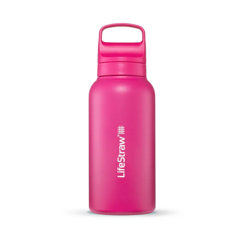LifeStraw Go 2.0 1L isolierte Wasserfilterflasche – Orchid Pink Markenprodukt